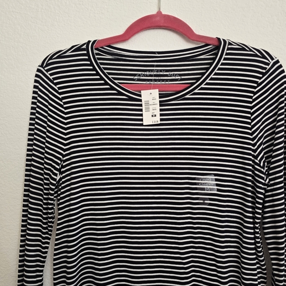 NEW Aeropostale Long Sleeve Seriously Soft Striped Crew T-Shirt Tee Medium - Picture 3 of 6